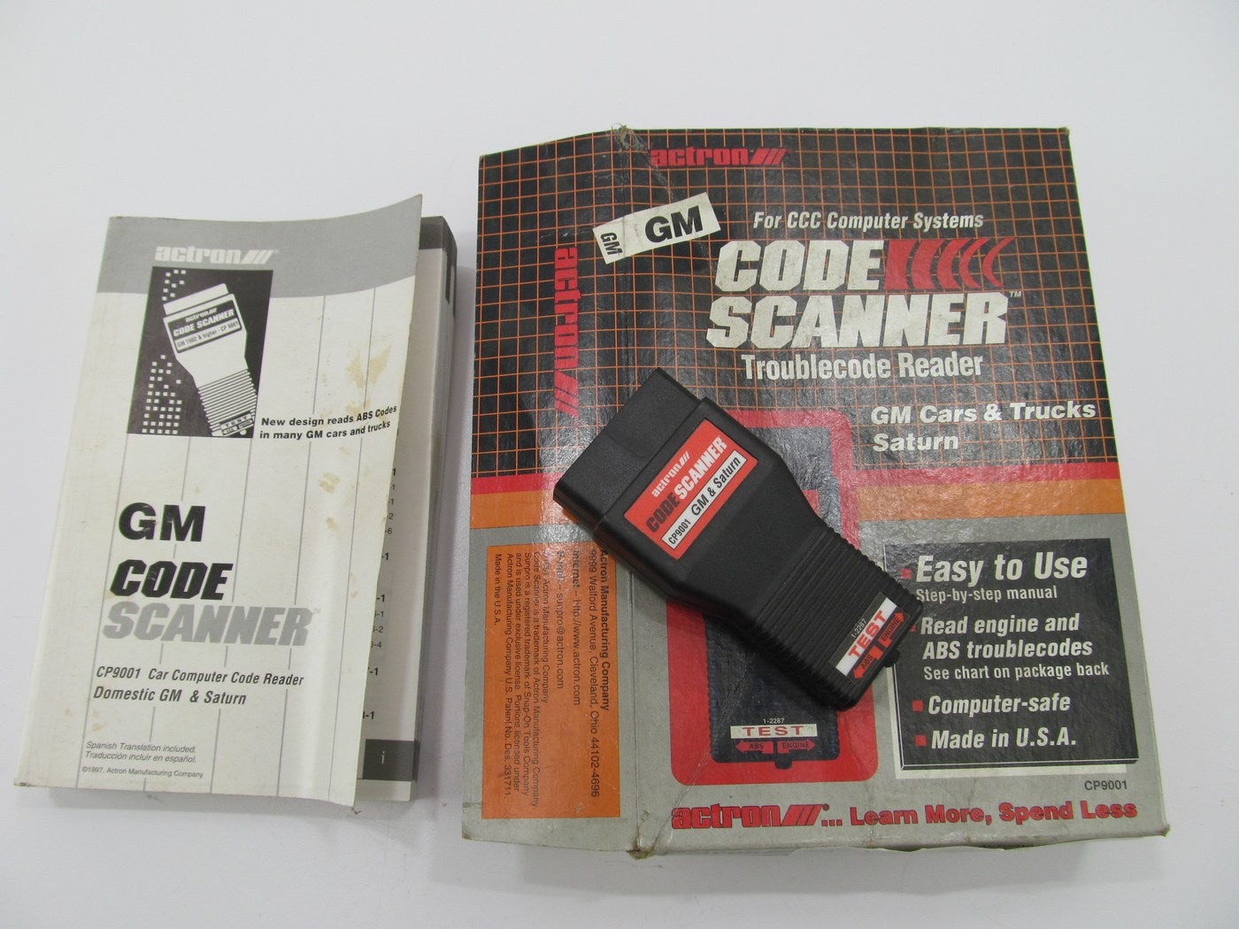 Actron CP9001 OBD I OBD1 Diagnostic Code Scanner Reader - 1982-1995 GM & Saturn