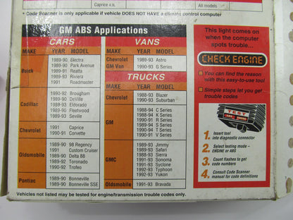 Actron CP9001 OBD I OBD1 Diagnostic Code Scanner Reader - 1982-1995 GM & Saturn