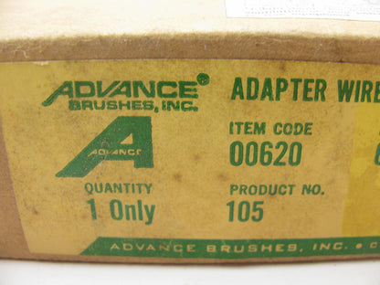 NEW Advance Brushes 00620 Wire Wheel Brush Adapter 6'' Diam. 6000RPM  Wire