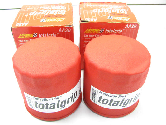 (2) Advance AA30 Total Grip Spin-On Oil Filters