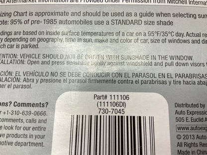 Ae 111106 Standard Max Reflector Auto-Shade Sun Shade 23''X58''