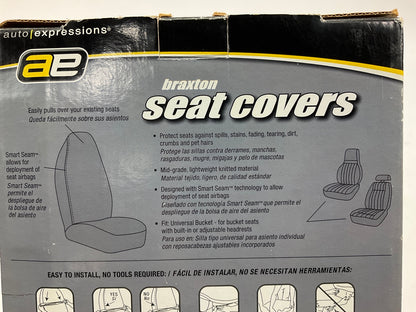 Ae 5040621 Braxton UNIVERSAL TAN Bucket Seat Cover - 2 PACK