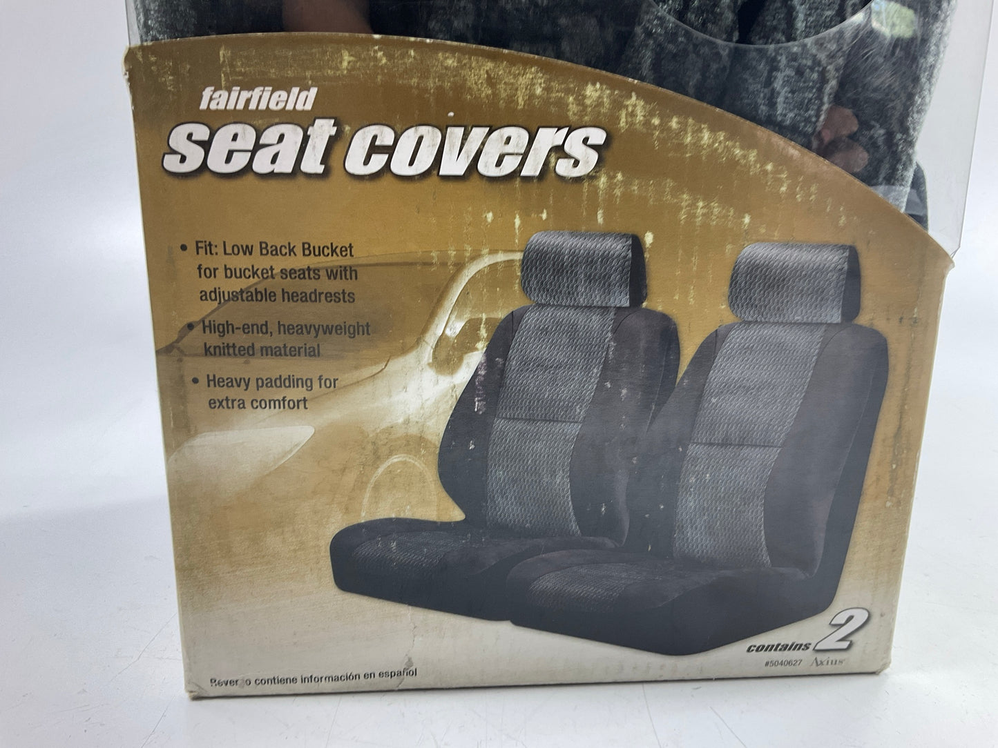 AE 5040627 Premium Low Back Bucket Seat Covers Does 2 Seats, Heavy Duty Material
