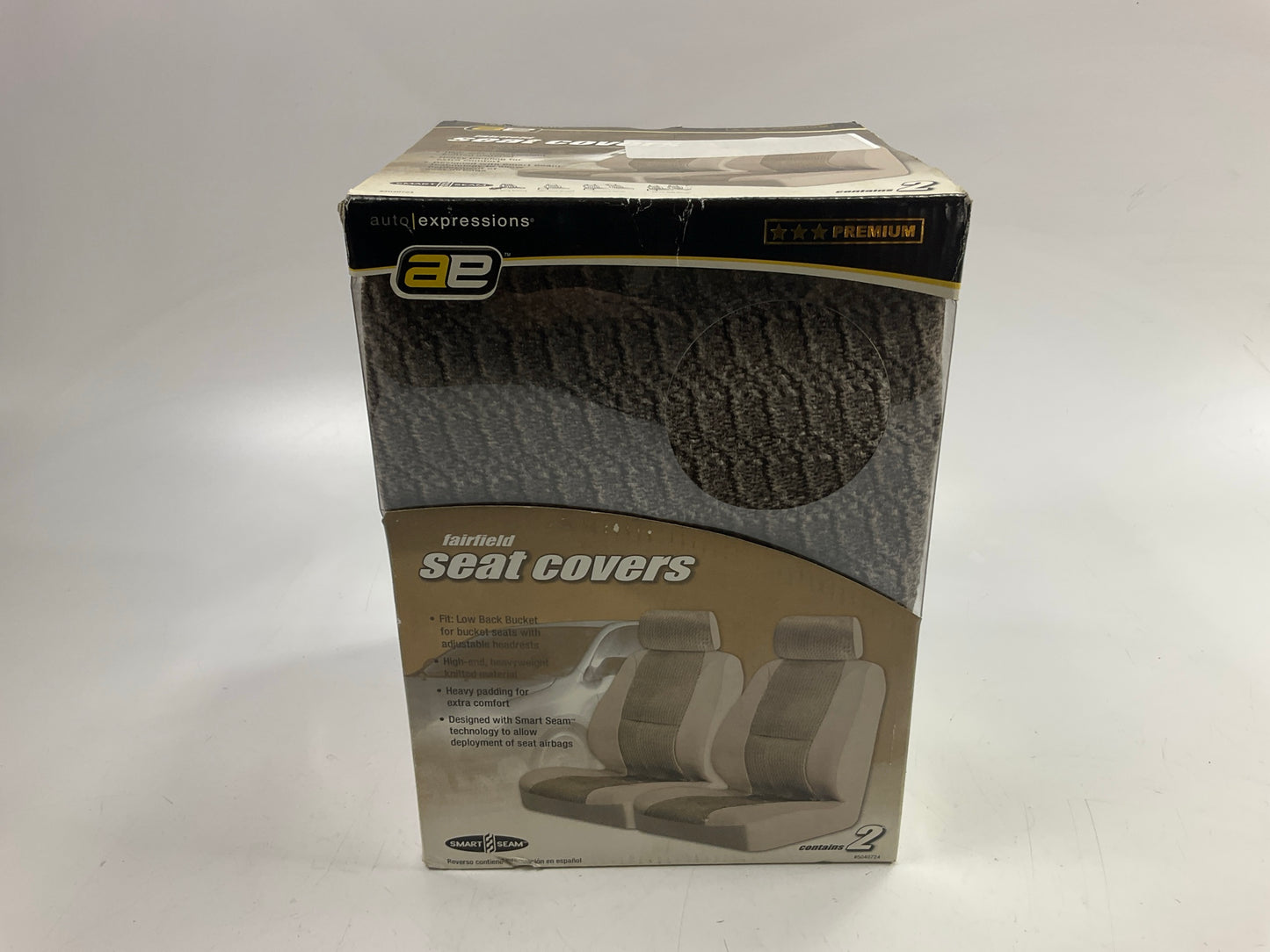 Ae 5040724 Low Back Bucket Seat Seat Covers Set (With Adjustable Headrests) Tan