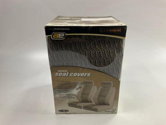 Ae 5040724 Low Back Bucket Seat Seat Covers Set (With Adjustable Headrests) Tan