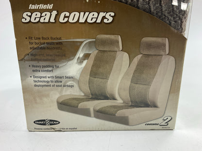 Ae 5040724 Low Back Bucket Seat Seat Covers Set (With Adjustable Headrests) Tan