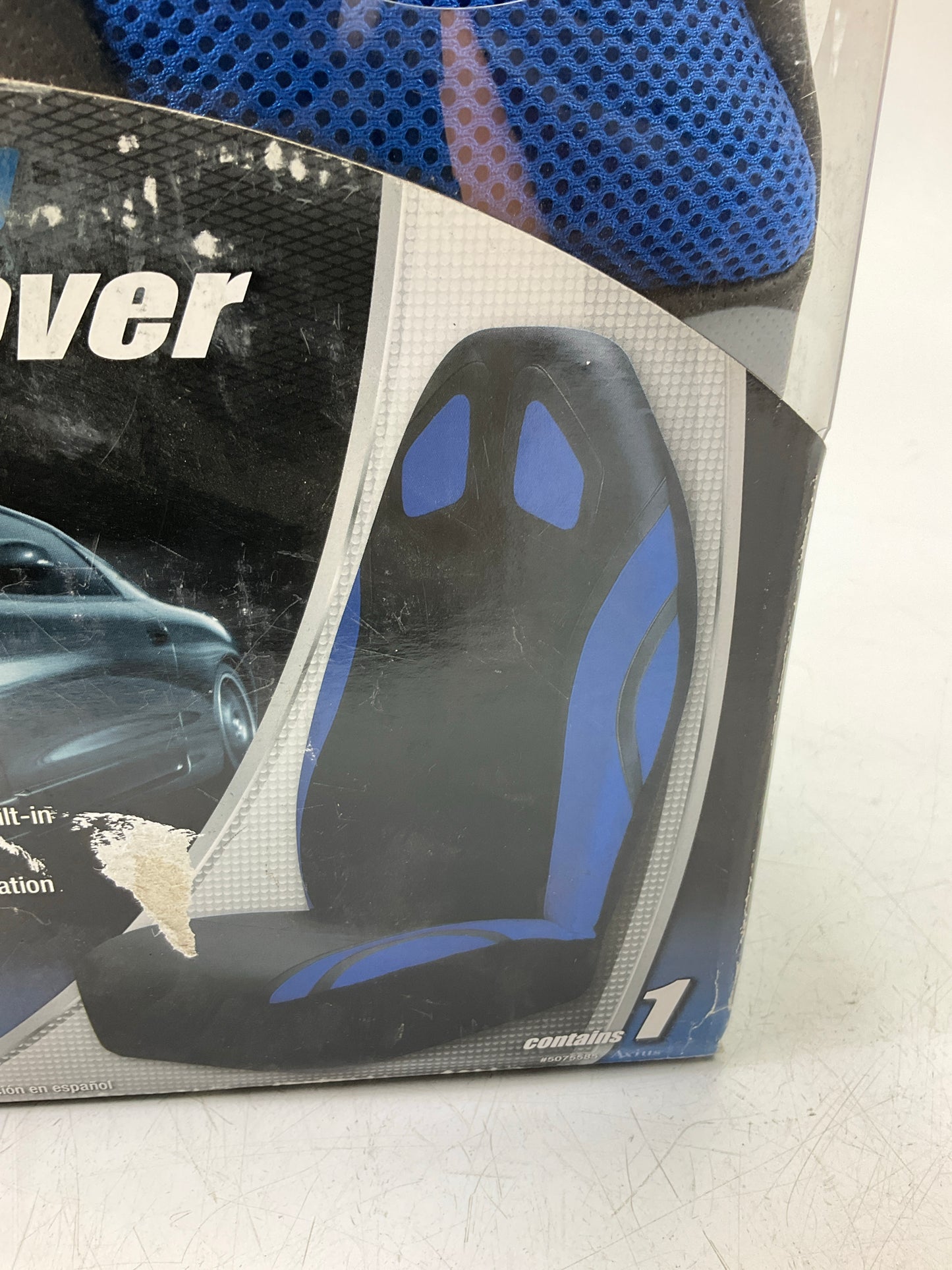 AE 5075585 Sport Performance Black & Blue Universal Bucket Seat Cover