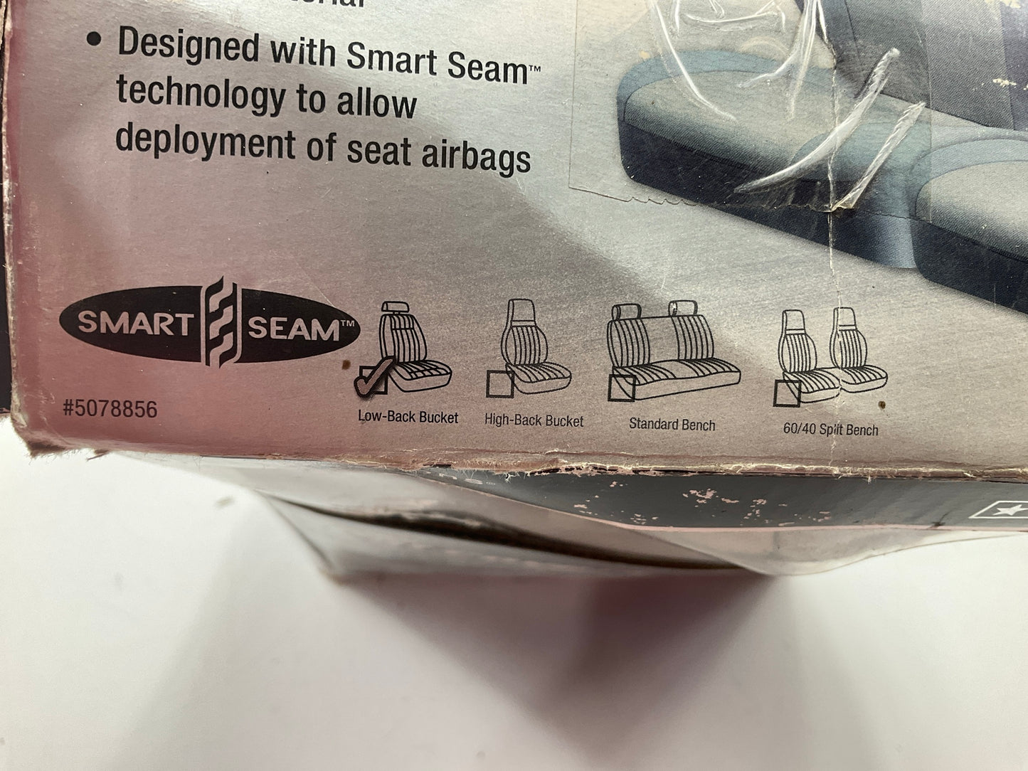 AE 5078856-TAN Low Back Seat Covers W/ Adjustable Head Rest - PAIR