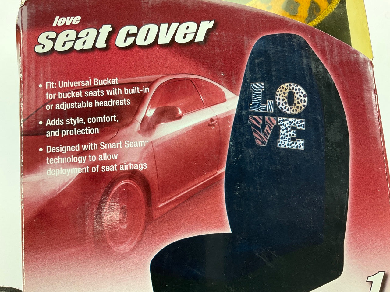 Ae 804215 ''LOVE'' UNIVERSAL Bucket Seat Cover