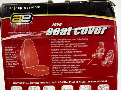 Ae 804215 ''LOVE'' UNIVERSAL Bucket Seat Cover