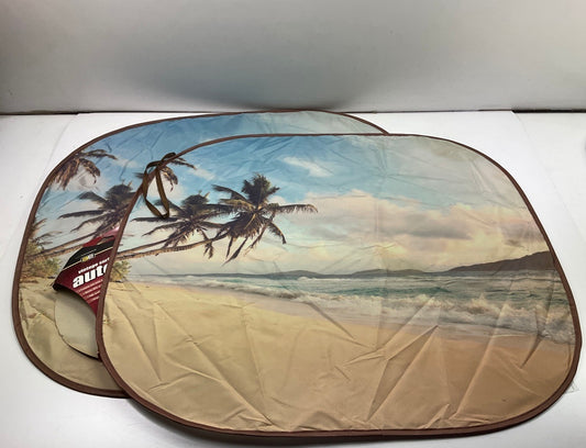 AE 804877 Jumbo Size Vintage Surf Magic Sun Solar Shade, 28''x31'' Dual Panel