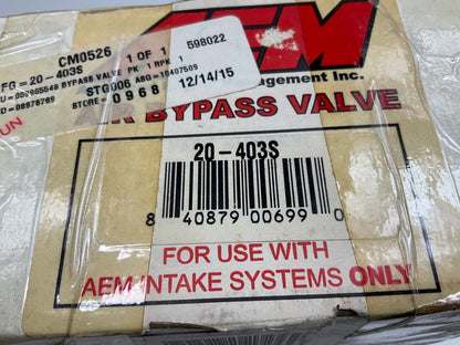 AEM 20-403S - 3'' Cold Air Intake Air Bypass Valve