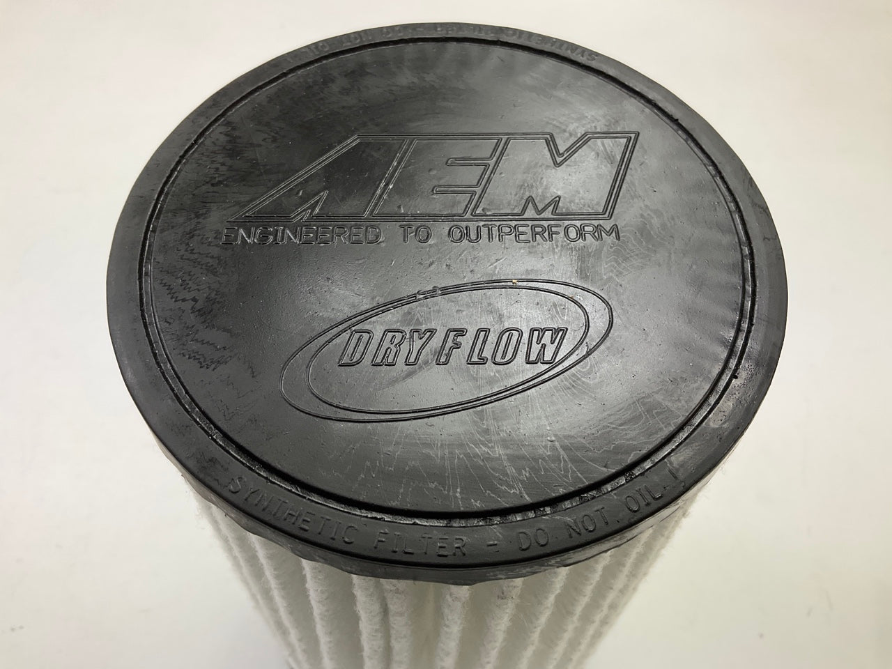AEM 21-2029BF Dryflow Air Filter, 2.75'' Flange, 6'' Base, 5.125'' Top, 9.125'' Tall