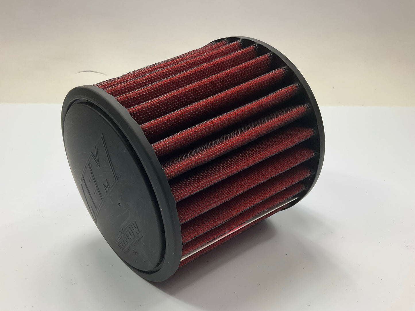 AEM 21-203D RED Universal DryFlow Clamp-On Air Filter 3'' Inlet, 5.125'' Tall