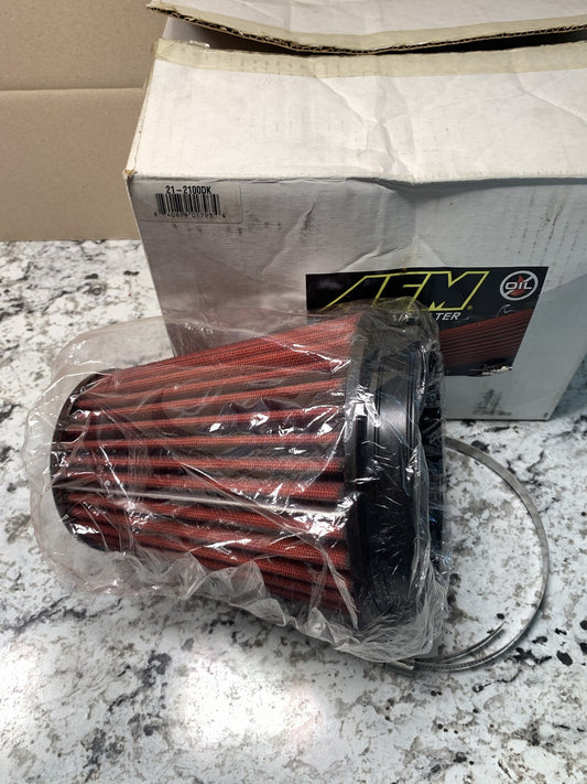 AEM 6 Inch 21-2100DK DRY Flow Short Neck 9 Inch Element Filter Replacement
