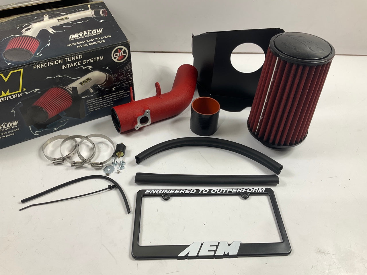 AEM 21-478WR RED Cold Air Intake System For 2008-2014 Subaru 2.5L H4 Turbo