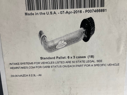 AEM 21-484C CAI Cold Air Intake System & Filter - 2003-04 Mazda 6 2.3L NON-TURBO