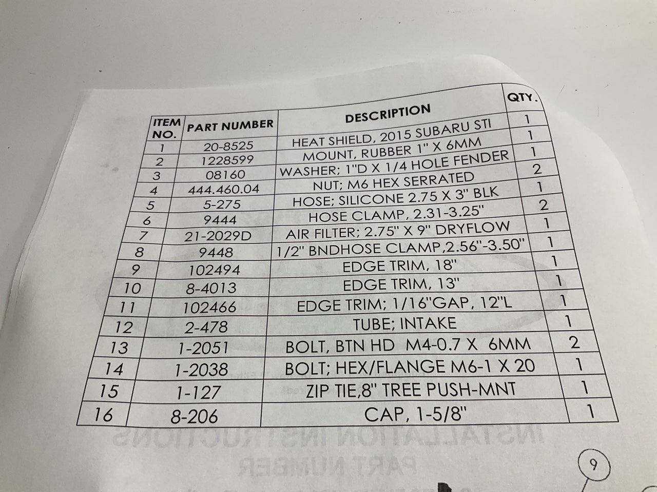 AEM 21-735WR Cold Air Intake System For 2015-2018 Subaru WRX STI 2.5L