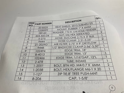 AEM 21-735WR Cold Air Intake System For 2015-2018 Subaru WRX STI 2.5L