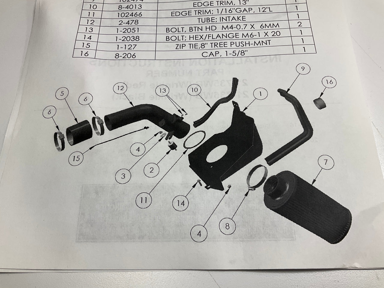 AEM 21-735WR Cold Air Intake System For 2015-2018 Subaru WRX STI 2.5L