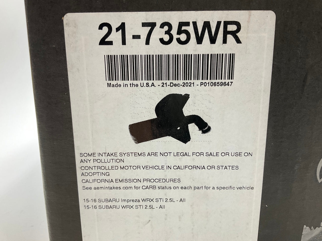 AEM 21-735WR Cold Air Intake System For 2015-2018 Subaru WRX STI 2.5L