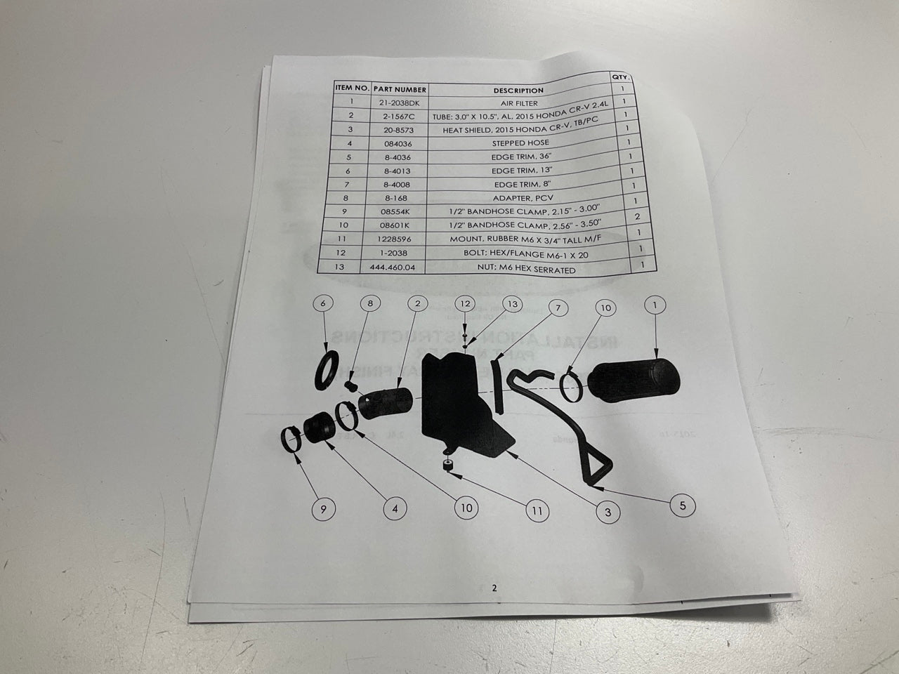 AEM 21-790C Performance Cold Air Intake System - 2015-2016 Honda CR-V 2.4L