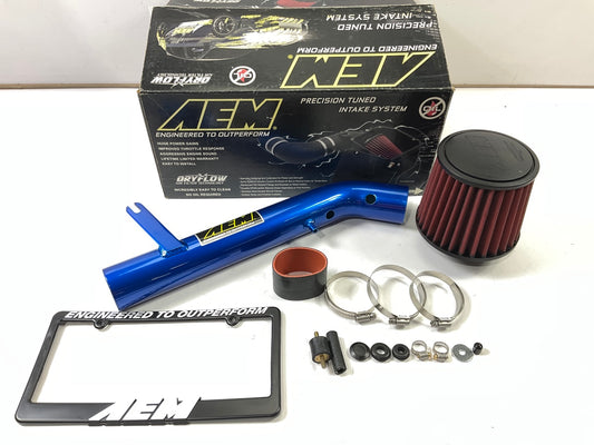 AEM 22-401B Blue Aluminum Cold Air Intake System Kit For 1993-1997 Civic Del Sol