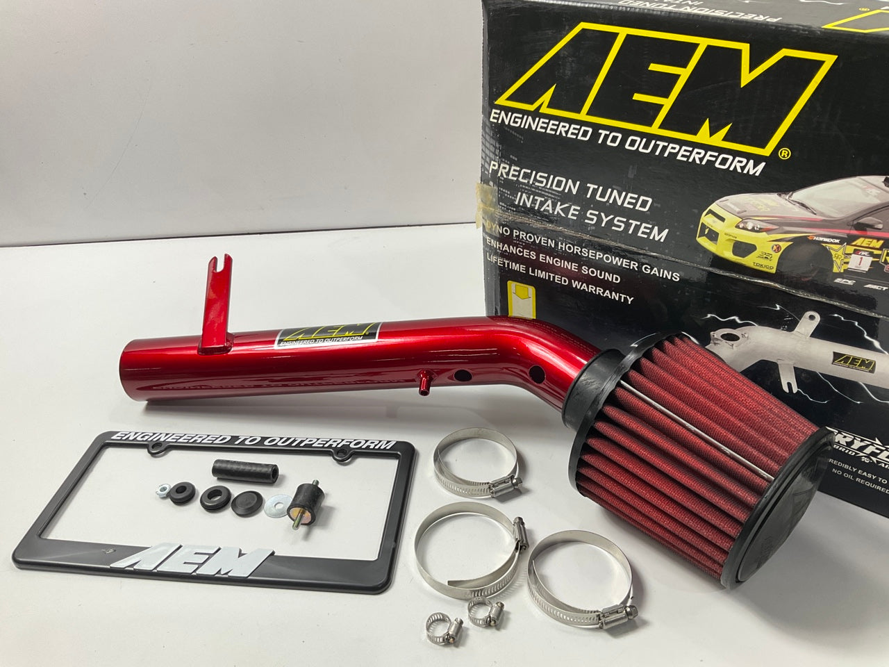 AEM 22-401R Red ShortRam Air Intake For 1992-2000 Honda Civic EX LX DX Del Sol