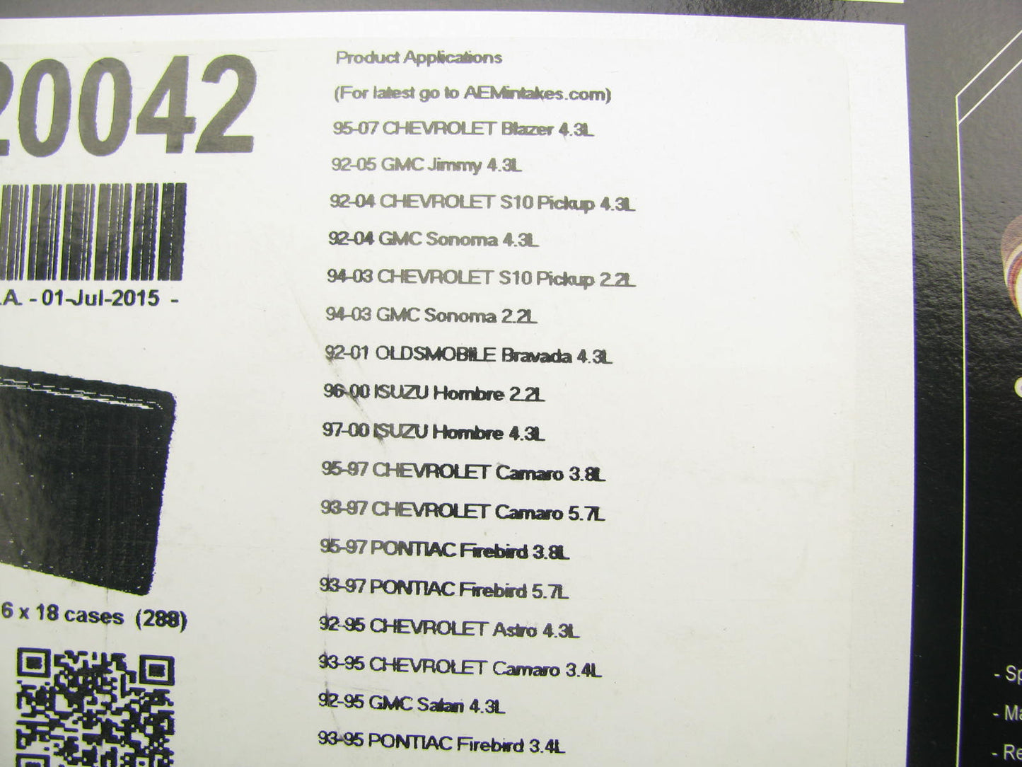 AEM 28-20042 DryFlow Performance High-flow Air Filter