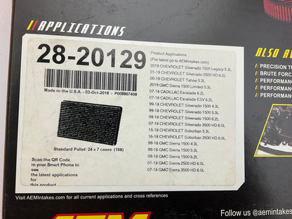 AEM 28-20129 Dryflow Performance Air Filter