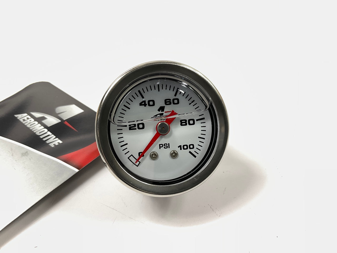 Aeromotive 15633 Fuel Pressure Gauge 0-100 PSI, 1-1/2'' Liquid Filled, 1/8'' NPT