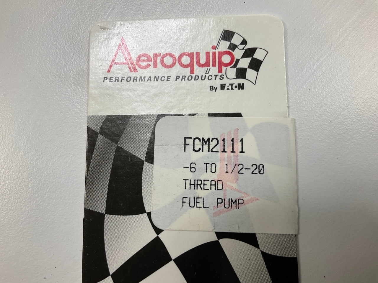 (2) Aeroquip FCM2111 Adapter Fitting Fuel Pump -6 AN To Inverted Flare 1/2-20