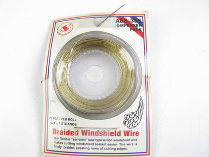 AES Industries AES355 Windshield Cut-out Wire Braided 72 Feet, 0.024 X 7 Strands