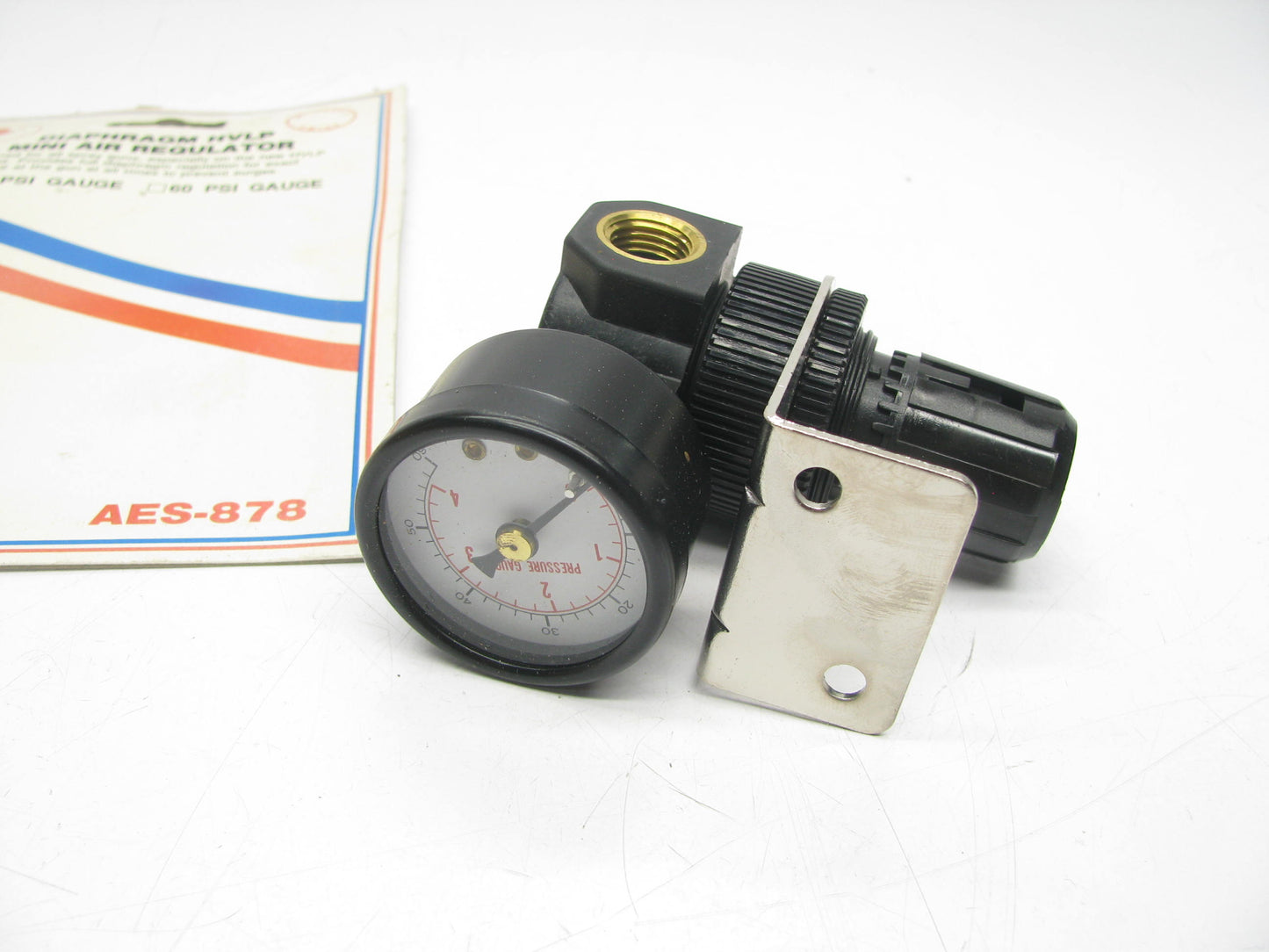 AES 878  HVLP Air Regulator With 1/4'' NPT Diaphragm