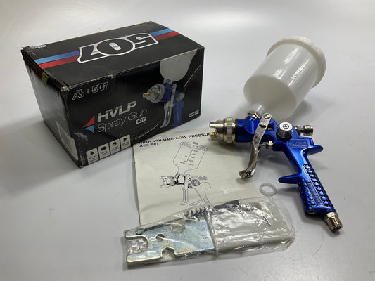 AES 507 1.7 Mm HVLP Gravity Feed Paint Spray Gun With 600cc Nylon Cup