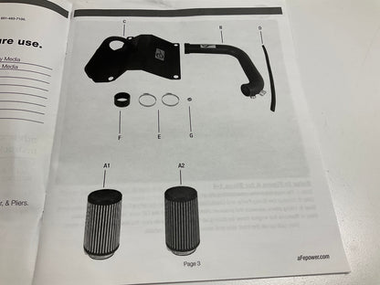 AFE Power 51-12492 Magnum FORCE Stage-2 Cold Air Intake System 2010-2014 VW 2.5L