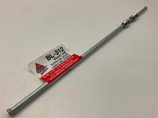 AGS BL-312 Domestic Steel Brake Line, 3/16 X 12''