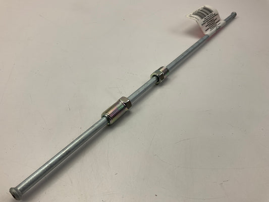 AGS BL-312 Domestic Steel Brake Line, 3/16'' X 12'', 3/8-24 Thread Size Fittings