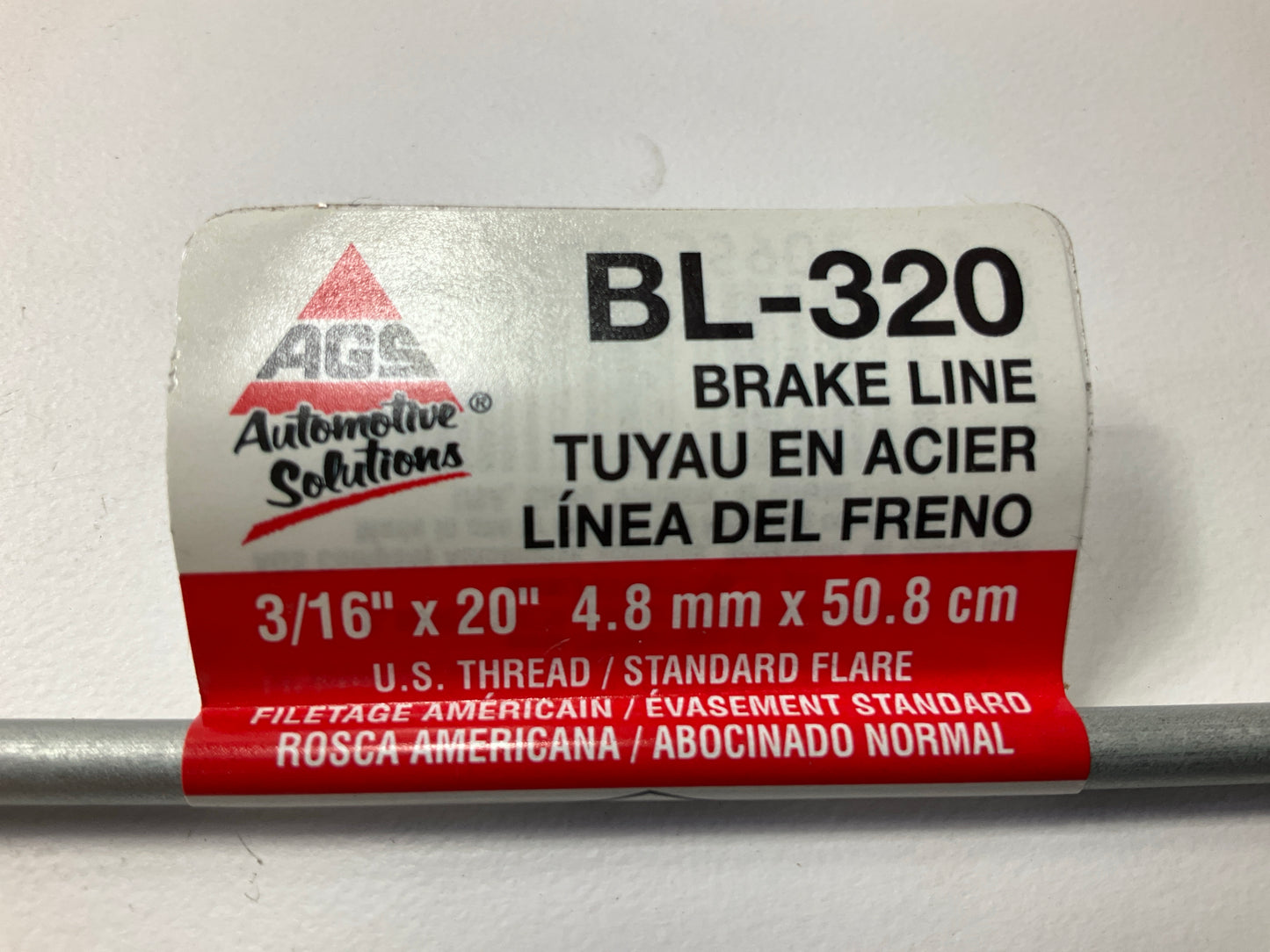 (10) GS BL-320 3/16'' X 20'' 4.8mm X 50.8cm U.S Thread / Standard Flare Brake Line
