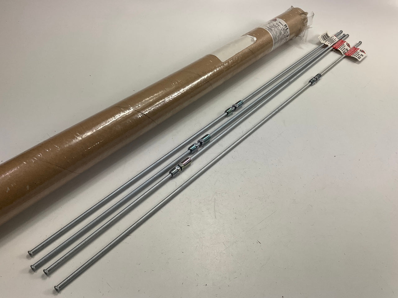 (4) AGS BL-330 Domestic Steel Brake Line, 3/16'' X 30'' Long, 3/8 - 24''