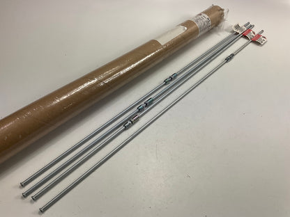 (4) AGS BL-330 Domestic Steel Brake Line, 3/16'' X 30'' Long, 3/8 - 24''