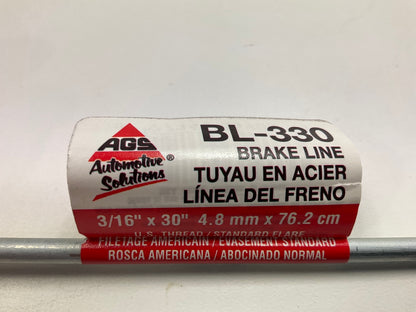 AGS BL-330 Brake Line, 3/16'' X 30'' Long, 3/8 - 24''