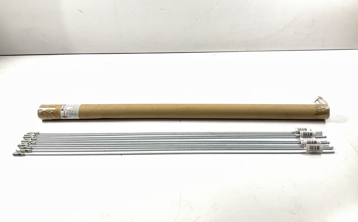(10) AGS BL-340 Brake Lines, 3/16'' X 40'', 3/8 - 24 IN Threads