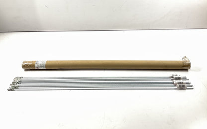 (10) AGS BL-340 Brake Lines, 3/16'' X 40'', 3/8 - 24 IN Threads