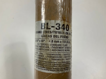 (4) AGS BL-340 Brake Line, 3/16'' X 40'',  3/8 - 24 IN Threads
