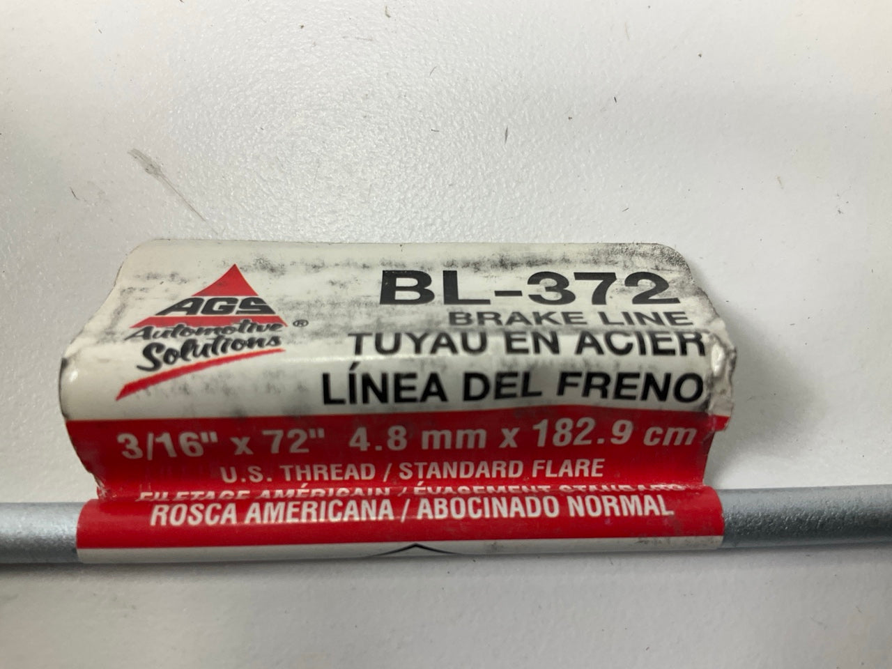 AGS BL-372 Universal Domestic Steel Brake Line, 3/16'' X 72''