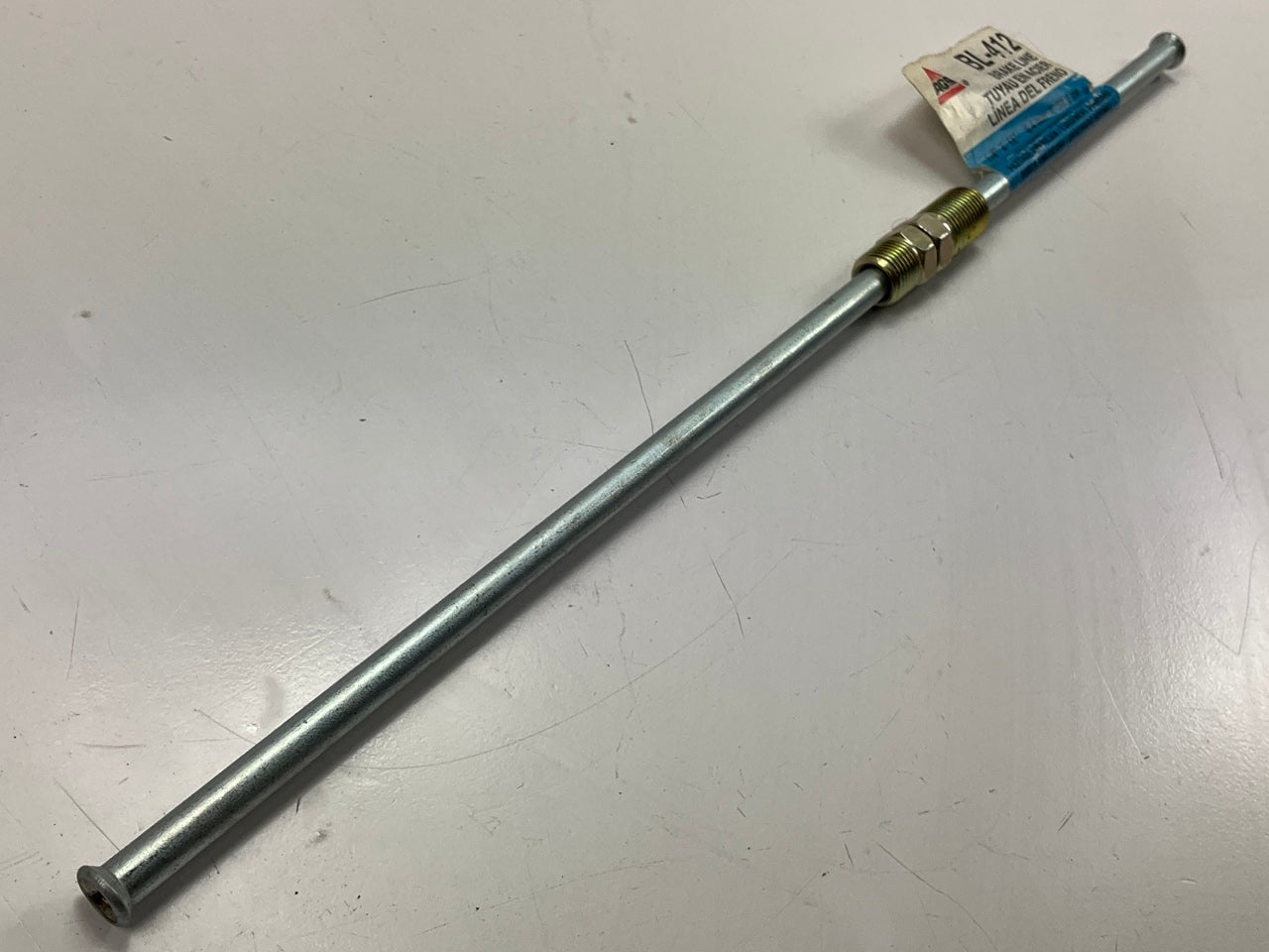 AGS BL-412 Brake Line 1/4'' X 12'', 7/16 - 24 IN Threads