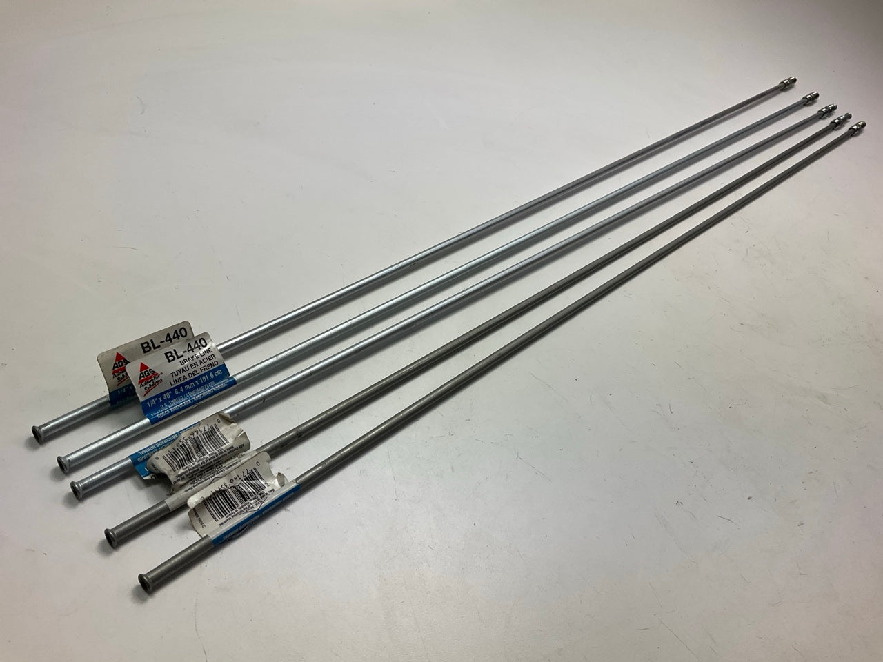 (5) AGS BL-440 Universal Domestic Steel Brake Line, 1/4'' X 40''