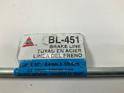 (9) AGS BL-451 Brake Lines -  1/4'' X 51'', US Thread, 7/16-24'' Fittings