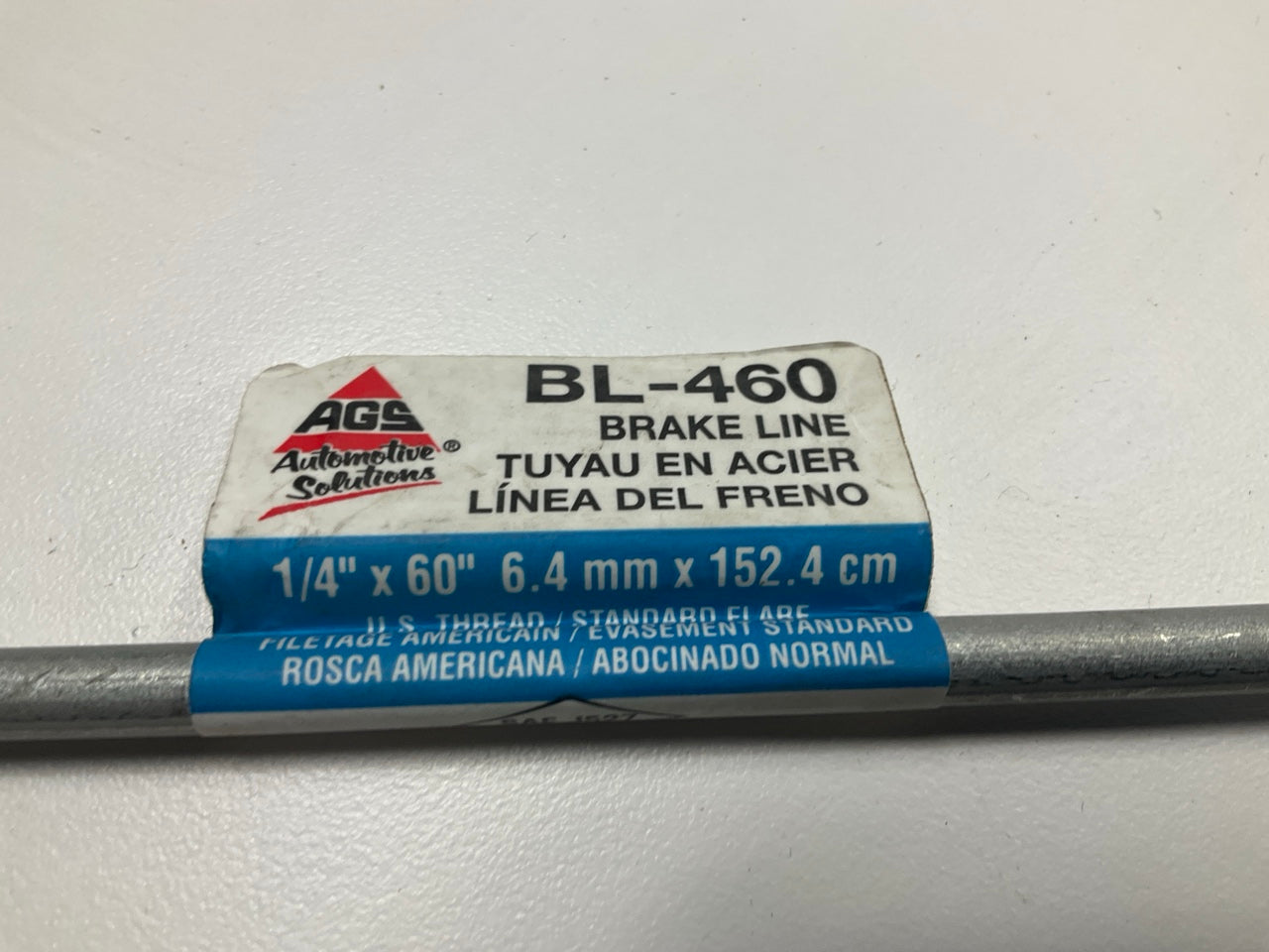 AGS BL-460 Universal Domestic Steel Brake Line, 1/4'' X 60''